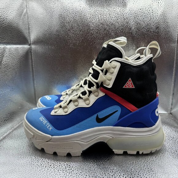 Size 6 Nike ACG Zoom Gaiadome GORE-TEX Mens Hyper Royal Black Sneaker DD2858-400 - Picture 8 of 12